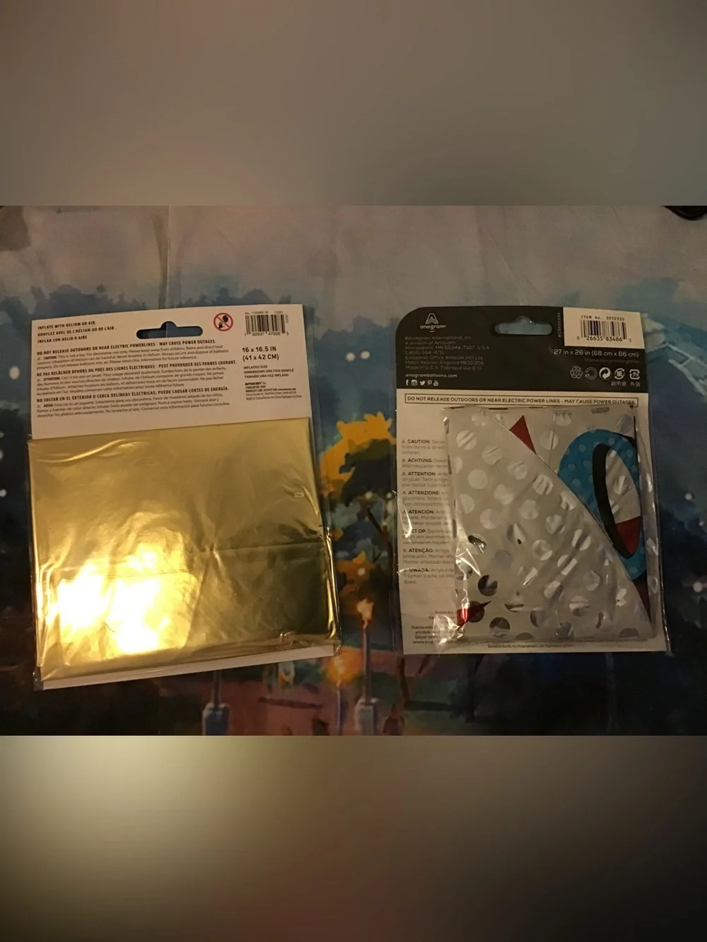 Superhero Dad super shape & star balloons 2 in lot -New